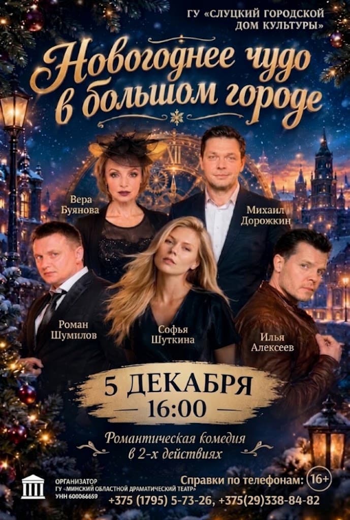 Постер: Cпектакль «Новогоднее чудо в большом городе»